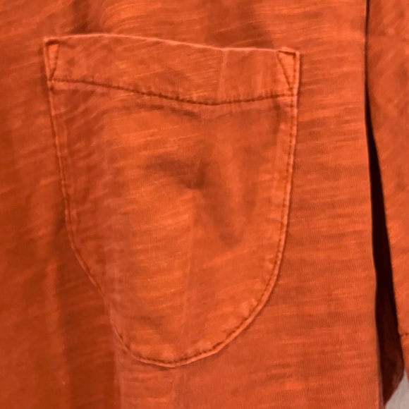 YMC Rust Orange Crew Neck T-Shirt - Picture 3 of 3